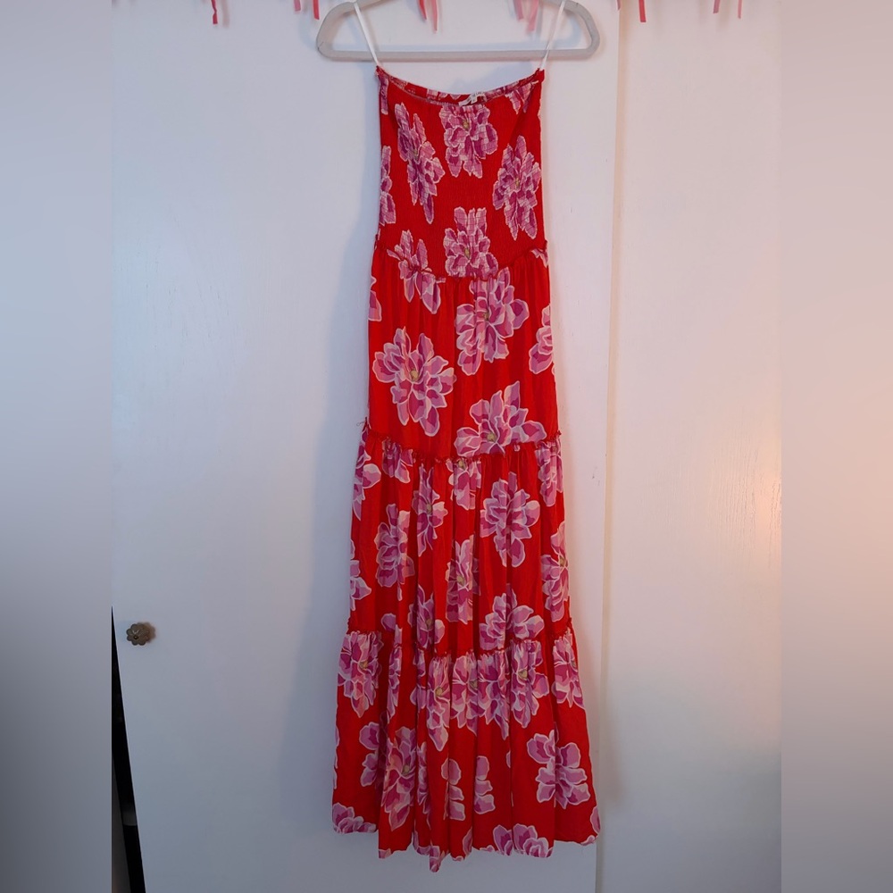 Abel The Label Maxi Dress with Pink Blooms